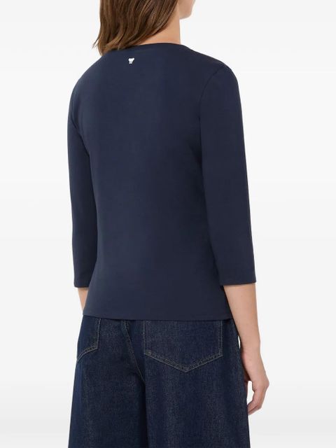 Max Mara three-quarter sleeve T-shirt - Blue