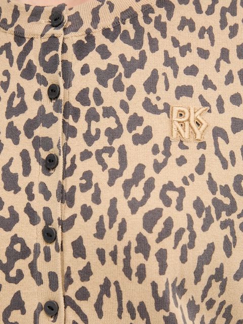 Dkny kardigan damski kolor beżowy lekki DJ5R0648 - zdjęcie produktu nr 2