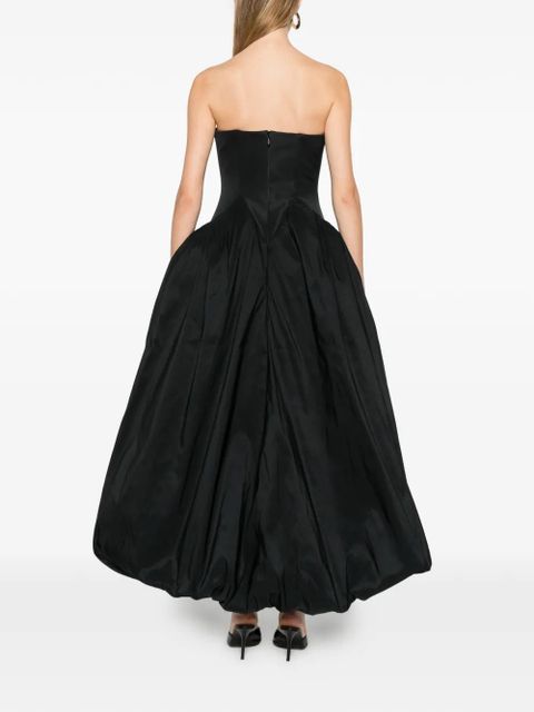 Cult Gaia Kalea flower strapless dress - Black