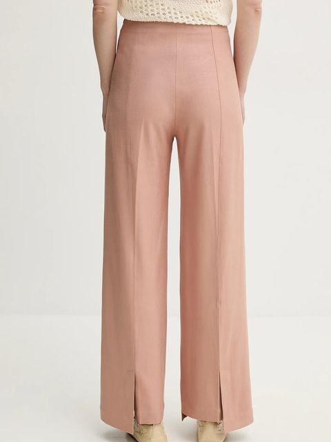 AERON spodnie HURAA damskie kolor pomarańczowy szerokie high waist PA330474 - zdjęcie produktu nr 2