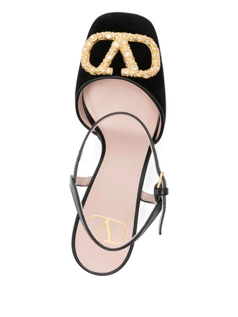 Valentino Garavani 105mm platform mules - Black