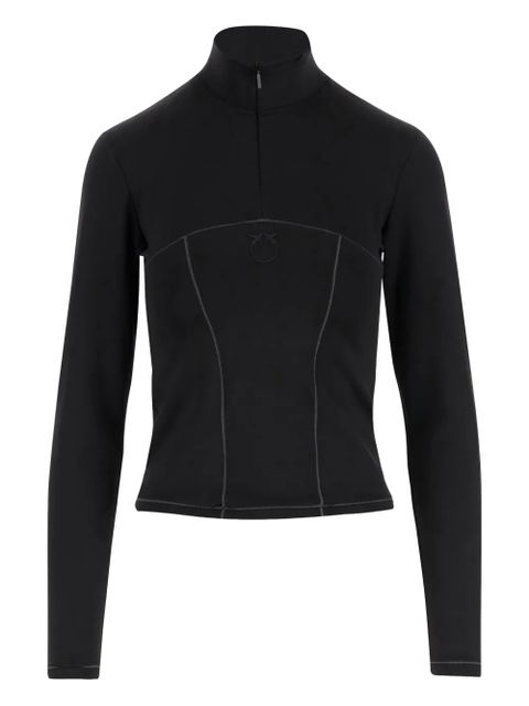 PINKO high-neck half-zip sweatshirt - Black - zdjęcie produktu nr 1
