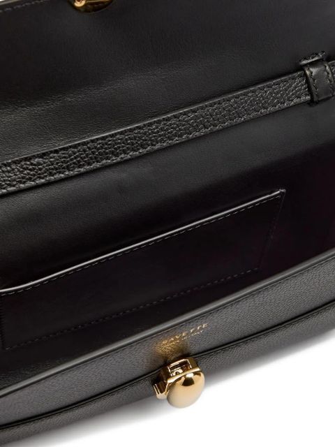 Savette Symmetry grained clutch bag - Black