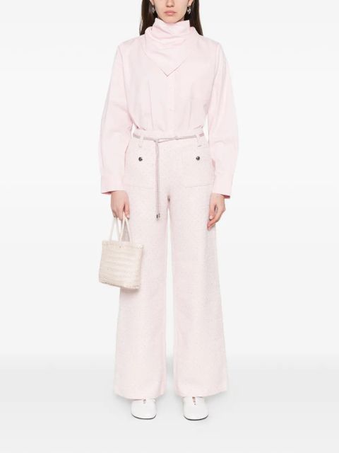 Maje crystal-embellished tailored trousers - Pink - zdjęcie produktu nr 2