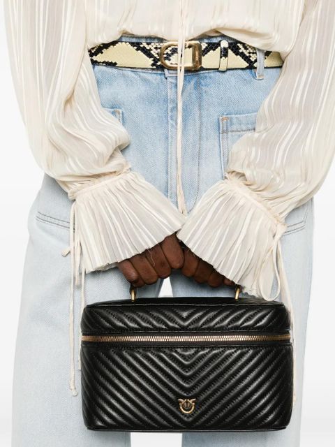 PINKO quilted tote bag - Black - zdjęcie produktu nr 2