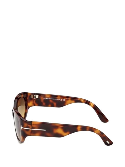 TOM FORD oval-frame sunglasses - Brown