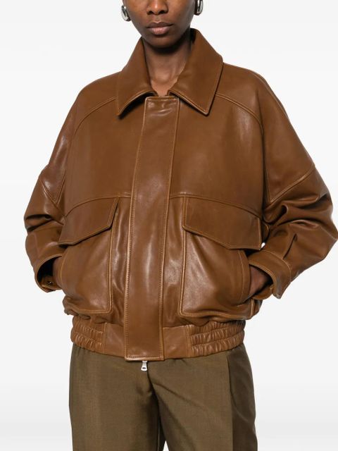 Nour Hammour Runa flap-pocket jacket - Brown