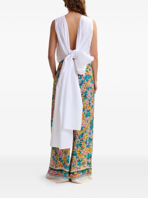 Essentiel Antwerp back-tie top - White