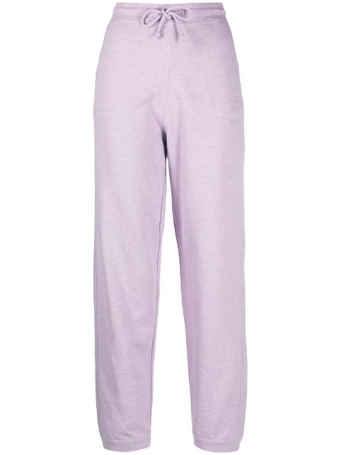 GANNI tapered organic cotton track pants - Purple - zdjęcie produktu nr 1
