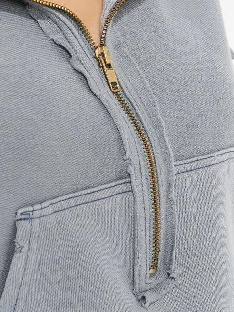 Free People half-zip cropped sweatshirt - Grey