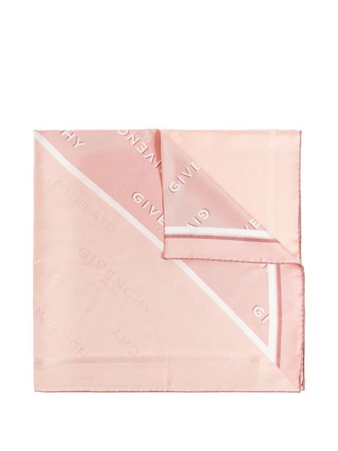 Givenchy logo-print scarf - Pink - zdjęcie produktu nr 1