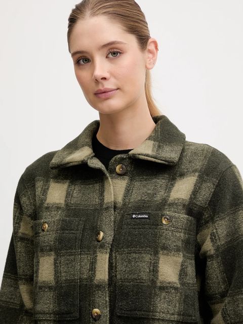 Columbia kurtka koszulowa Wildest Venture kolor zielony przejściowa 2136171