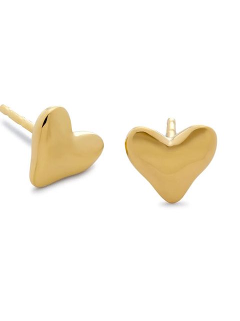 Monica Vinader heart stud earrings - Gold