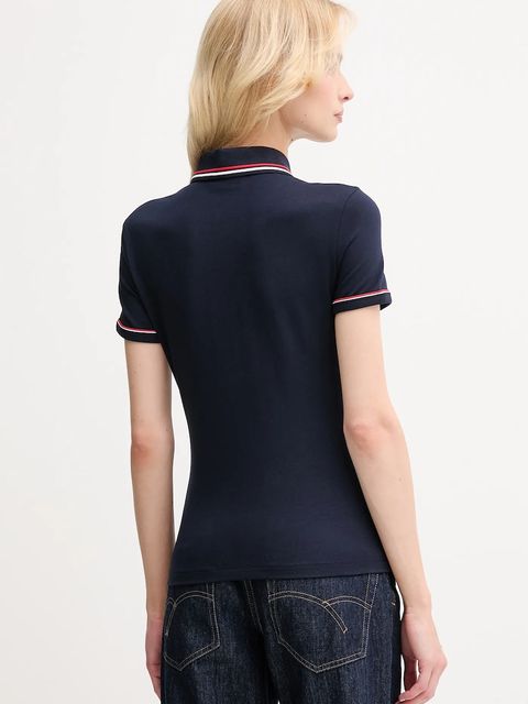 Lacoste polo damski kolor granatowy DF5284