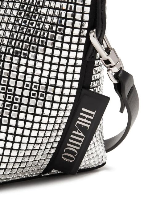 The Attico Via Dei Giardini 15 crystal tote bag - Silver