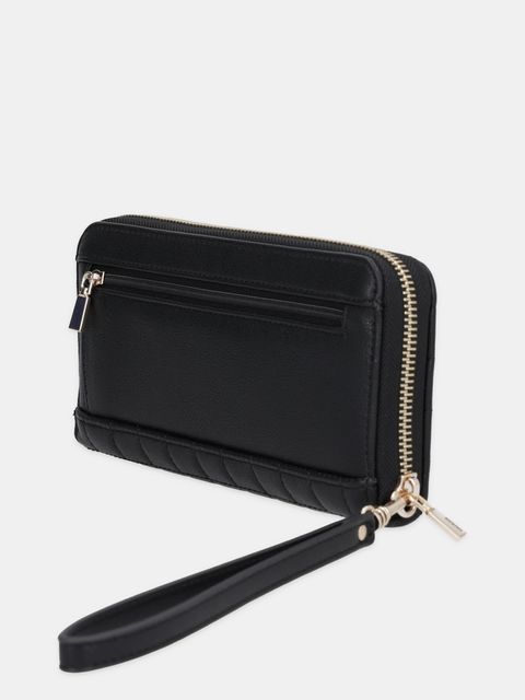 Guess portfel NADIRA damski kolor czarny SWQG84 24146