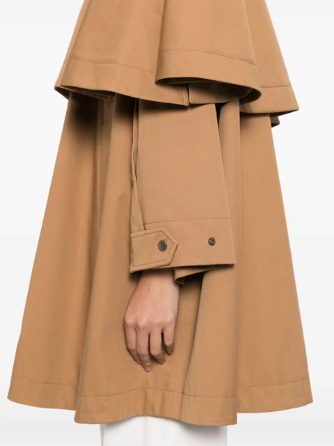 Chloé cotton gabardine parka coat - Brown
