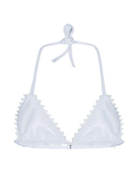 Jacquemus Picot triangle bikini top - White - zdjęcie produktu nr 2