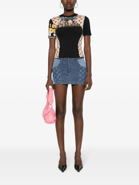 Marine Serre mini denim skirt - Blue - zdjęcie produktu nr 2