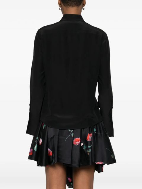 Alexander McQueen ruffled-detail blouse - Black