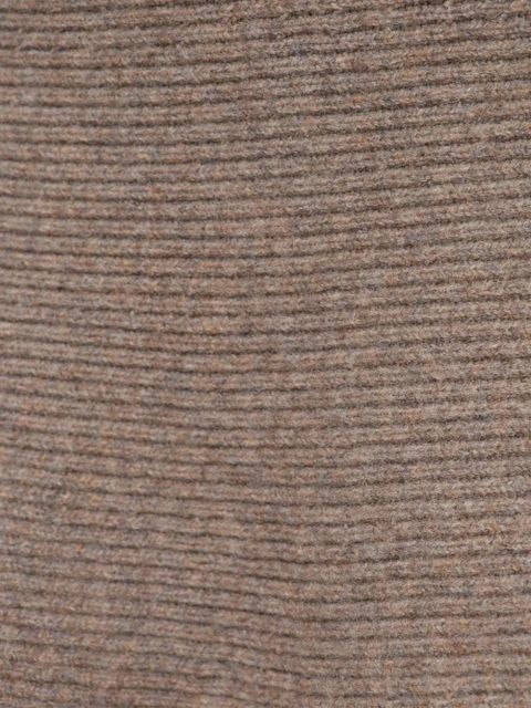 Burberry ribbed-knit flared skirt - Neutrals