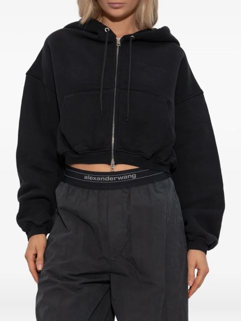 Alexander Wang zip-up hooded sweater - Black - zdjęcie produktu nr 2