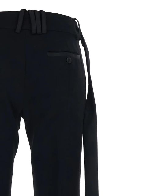 The Attico belt loops trousers - Black