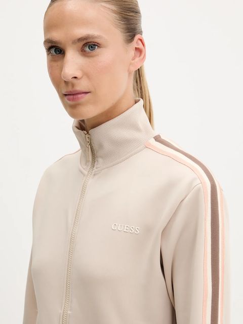 Guess bluza YARROW damska kolor beżowy z aplikacją V5GQ18 KCRU2