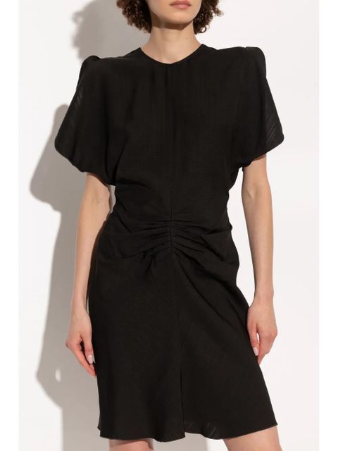 Victoria Beckham gathered-detail mini dress - Black - zdjęcie produktu nr 2