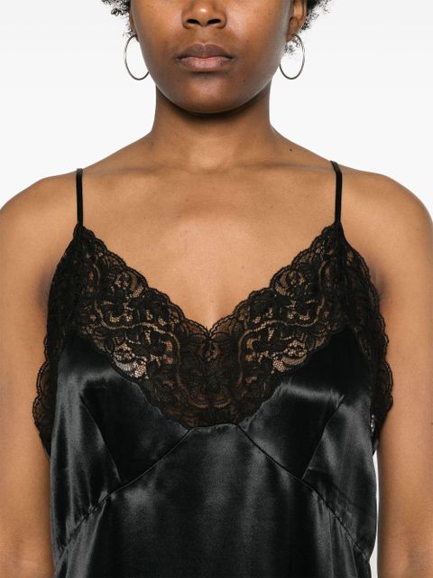 Balenciaga lace-embellished midi dress - Black