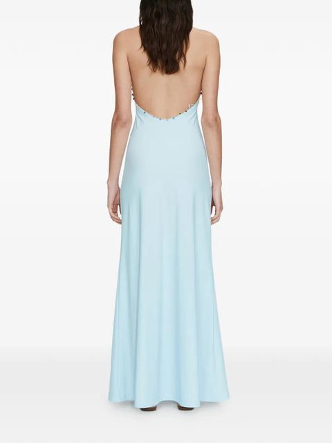Christopher Esber Beach Quartz Halter dress - Blue