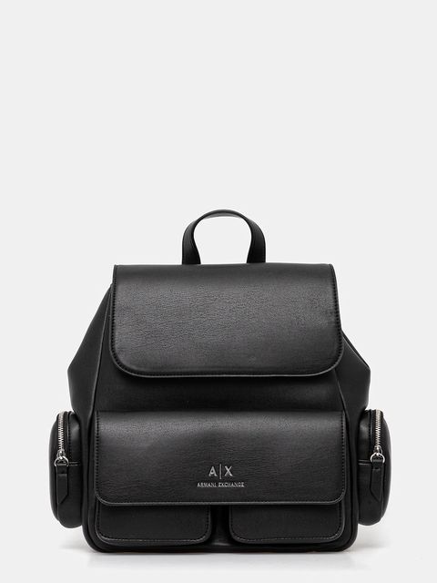 Armani Exchange plecak damski kolor czarny mały gładki XW001923 AF12589 - zdjęcie produktu nr 1