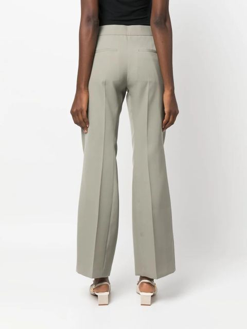 Jil Sander wide-leg wool tailored trousers - Green