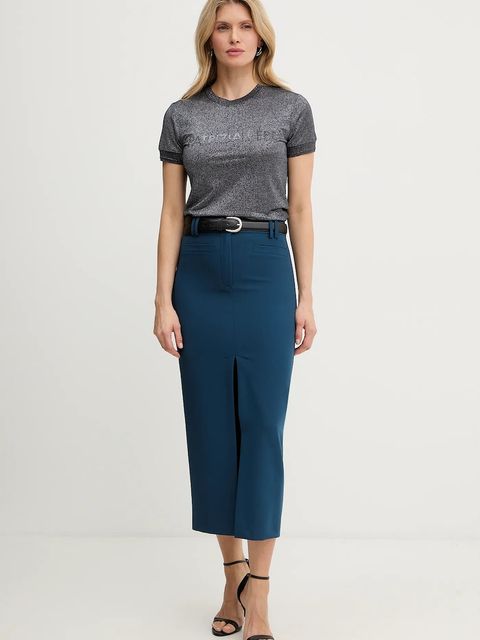 Patrizia Pepe t-shirt kolor szary 8K0278 K128 - zdjęcie produktu nr 2