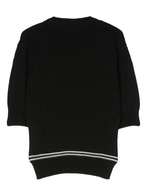 Marni intarsia-knit logo cotton jumper - Black - zdjęcie produktu nr 2