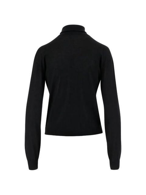 Saint Laurent high-neck long-sleeve sweater - Black - zdjęcie produktu nr 2