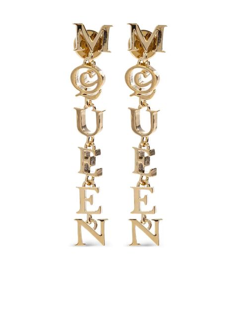 Alexander McQueen logo-charm earrings - Gold - zdjęcie produktu nr 1