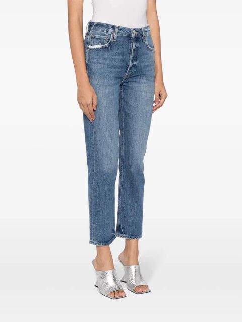 AGOLDE Riley cropped jeans - Blue