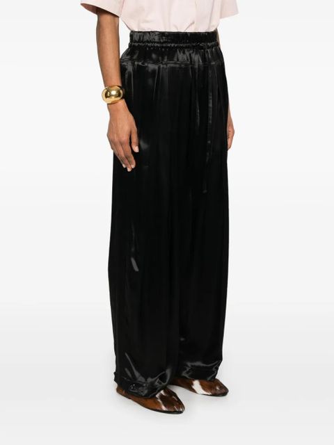 Jil Sander satin palazzo pants - Black