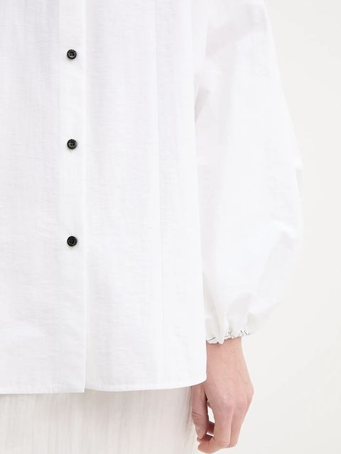 AERON koszula HALEY damska kolor beżowy relaxed z kołnierzykiem klasycznym SH191471