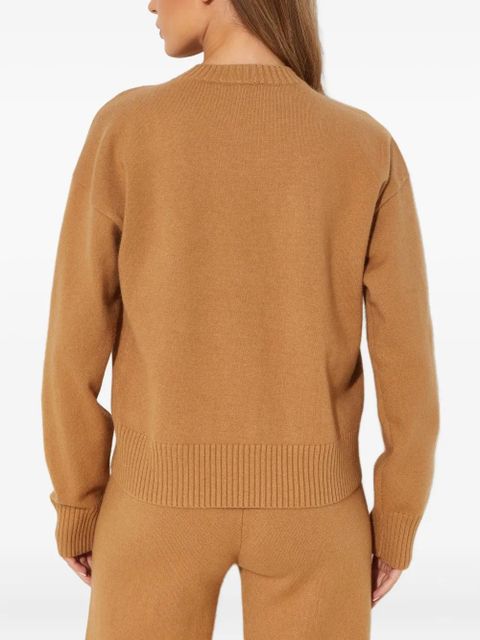 Yves Salomon round-neck sweater - Brown