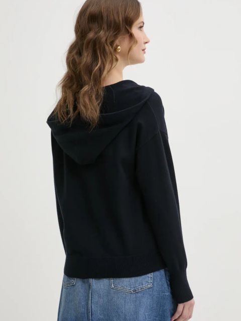 Morgan sweter MBALLON damski kolor granatowy lekki MBALLON