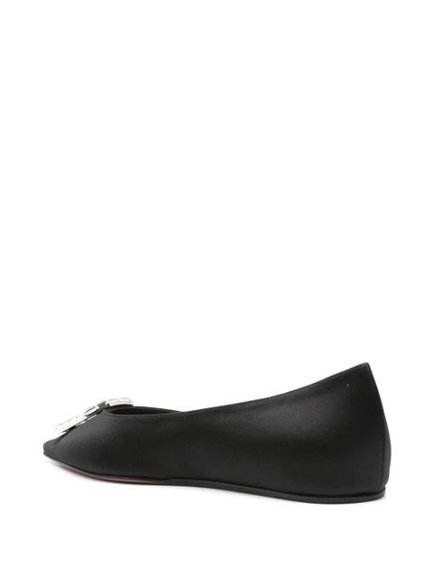 Amina Muaddi Camelia ballet flats - Black