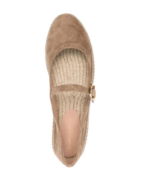 Gianvito Rossi Elda Mary-Jane espadrilles - Brown