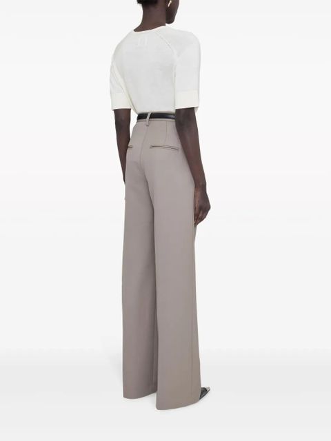 ANINE BING Carrie pressed-crease tailored trousers - Neutrals - zdjęcie produktu nr 2