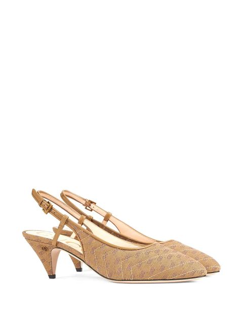 Gucci Double G slingback pumps - Neutrals