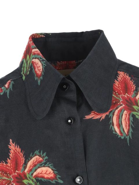 Valentino Garavani floral-print shirt - Black