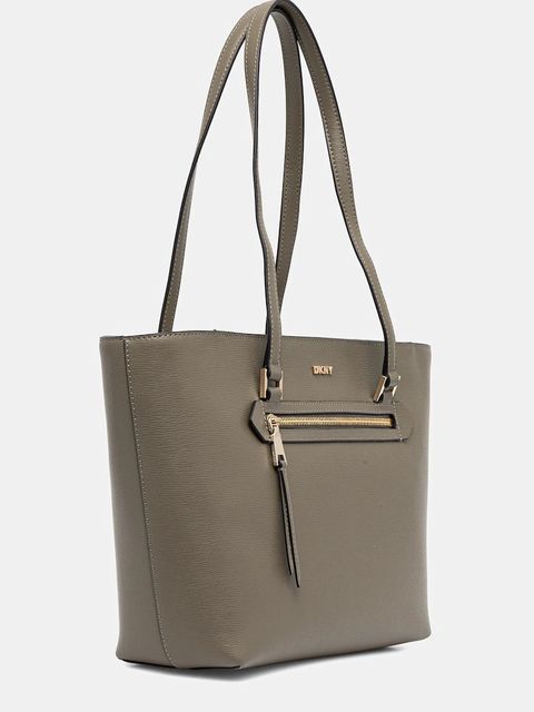 Dkny torebka skórzana kolor zielony R42A3E20 - zdjęcie produktu nr 2