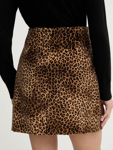 Weekend Max Mara spódnica DISCO kolor brązowy mini rozkloszowana 2615101081600