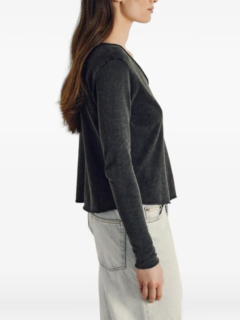 American Vintage Sonoma V-neck T-shirt - Black - zdjęcie produktu nr 2